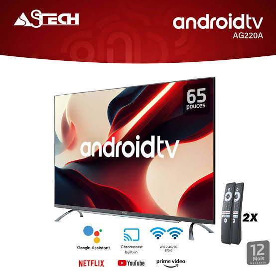 Google TV Astech 65 pouces