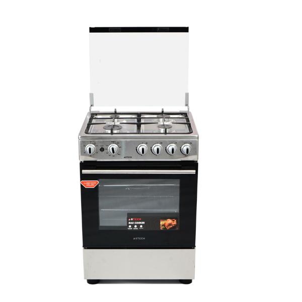 Cuisinière à gaz Astech CK63DA010 60×60 4 feux ( Full Option)