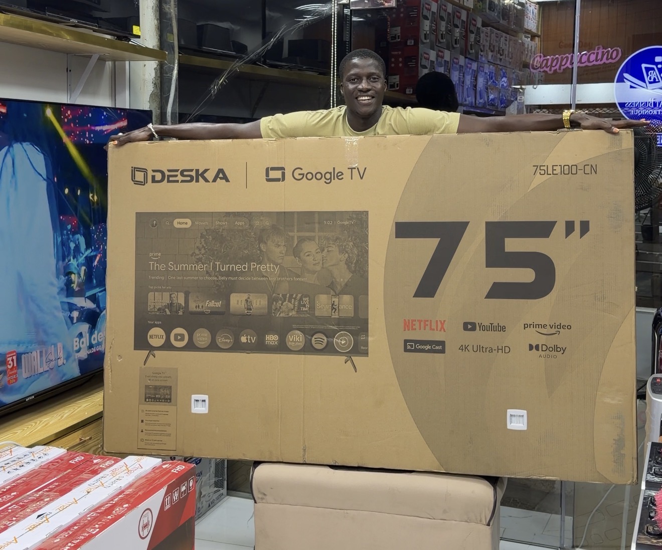 Televiseur Deska 75″ pouces smart TV