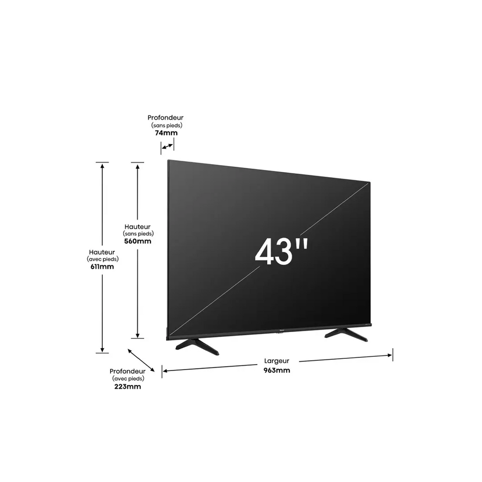 Hisense TV LED 43" Smart VIDAA - 43A4Q