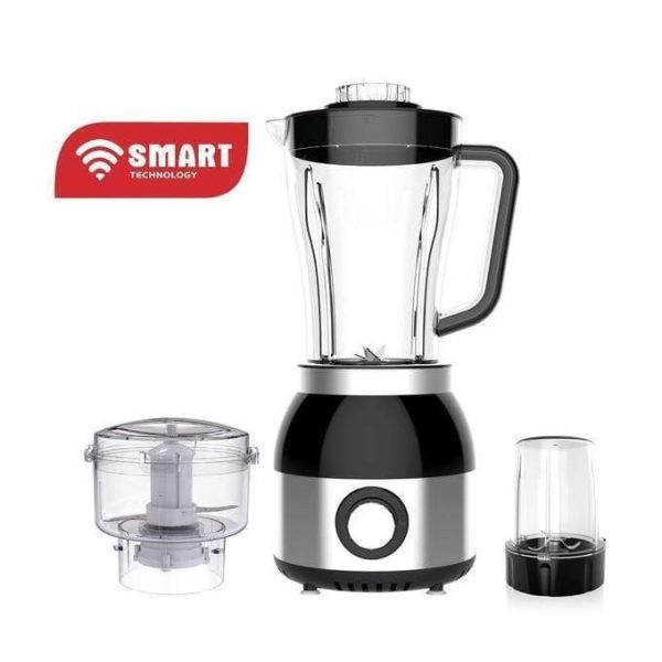 SMART TECHNOLOGY Blender Multifonctions -STPE-8032P- Avec Bol Incassable Resistant a L'eau/ Moteur En Cuivre Pur - 600 W- 1.8 L
