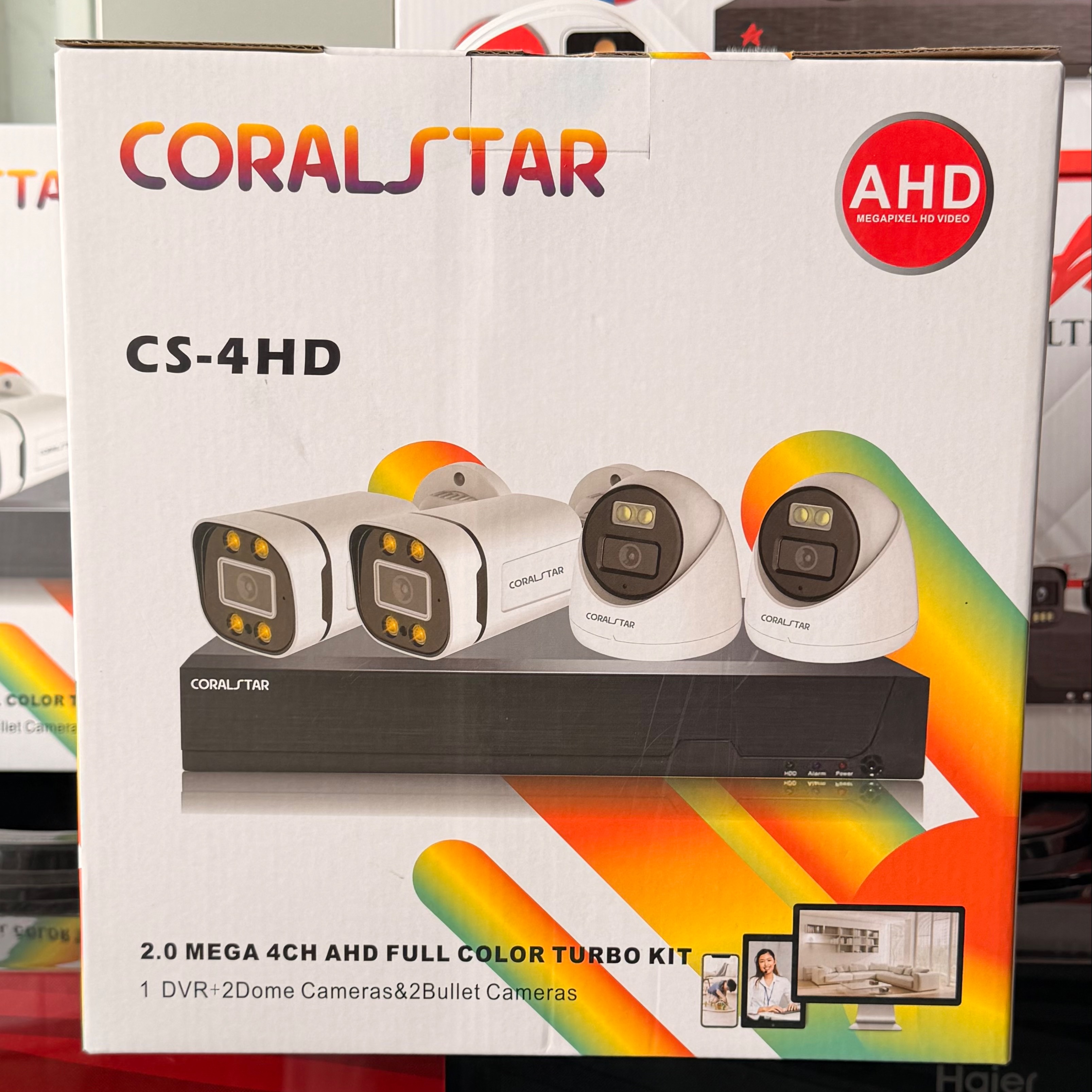 Kit Caméra De Surveillance Coralstar 4 Caméras CS4HD