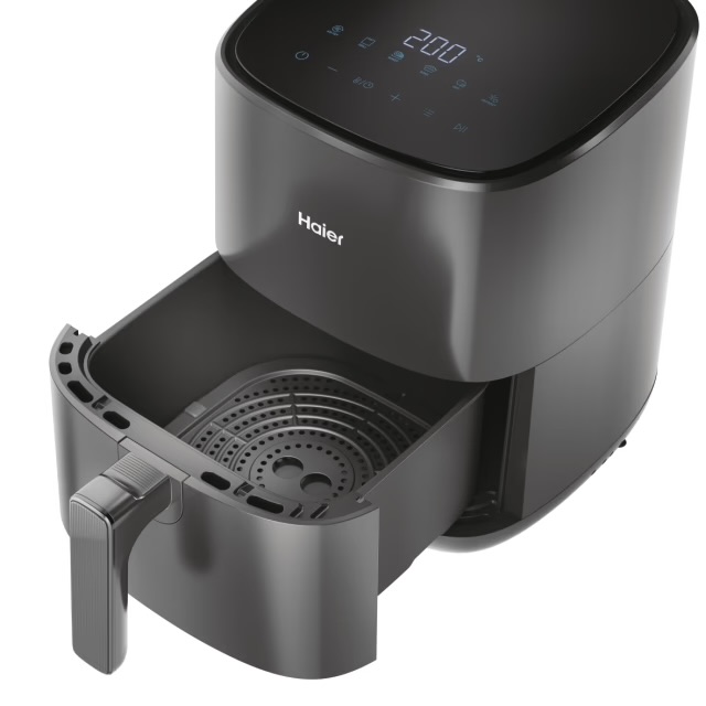 Haier Air Fryer Compact 5L, 4-6 personnes, Ecran Tactile Digital LED 6 programmes