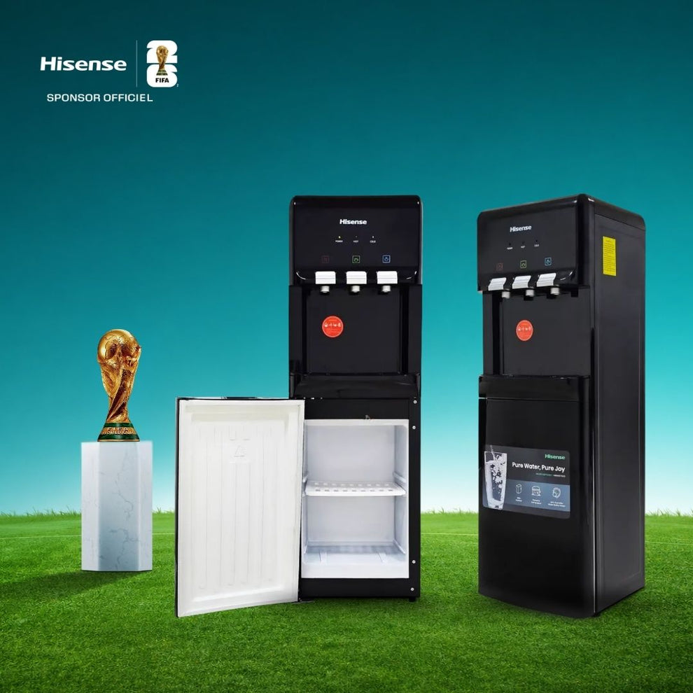 Hisense H96WDTB3S1R fontaine à eau avec réfrigérateur noir 